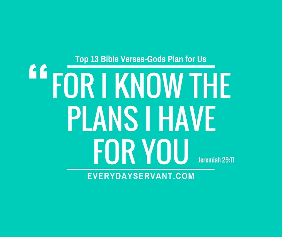 Bible Verses About God S Plan