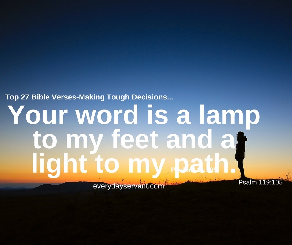 bible verses for making hard decisions