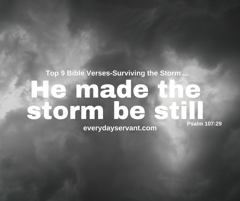 Top 9 Bible Verses-Surviving the Storm - Everyday Servant